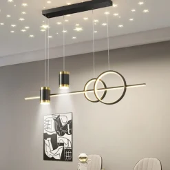 LED Pendant Light 100 cm Dimmable Cluster Design Geometric Shapes Pendant Light PVC Classic Stylish Zinc Alloy Contemporary Modern 110-240V