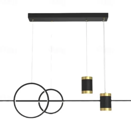 LED Pendant Light 100 cm Dimmable Cluster Design Geometric Shapes Pendant Light PVC Classic Stylish Zinc Alloy Contemporary Modern 110-240V