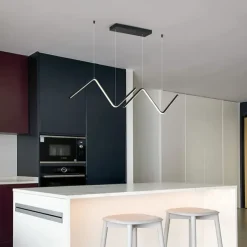 LED Pendant Light 90 cm Island Lights Dimmable Line Design Aluminum Stylish Minimalist Painted Finishes Nordic Style Dining Room Kitchen Lights 110-240V ONLY DIMMABLE WITH REMOTE CONTROL