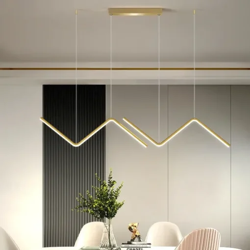 LED Pendant Light 90 cm Island Lights Dimmable Line Design Aluminum Stylish Minimalist Painted Finishes Nordic Style Dining Room Kitchen Lights 110-240V ONLY DIMMABLE WITH REMOTE CONTROL
