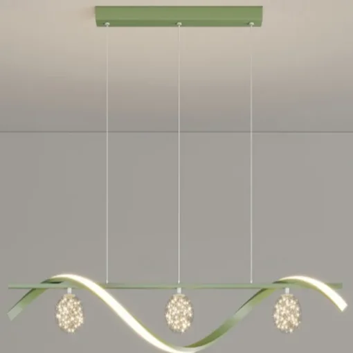 LED Pendant Light 100 cm Island Lights Dimmable Line Design Aluminum Stylish Minimalist Painted Finishes Dining Room Kitchen Lights 110-240V