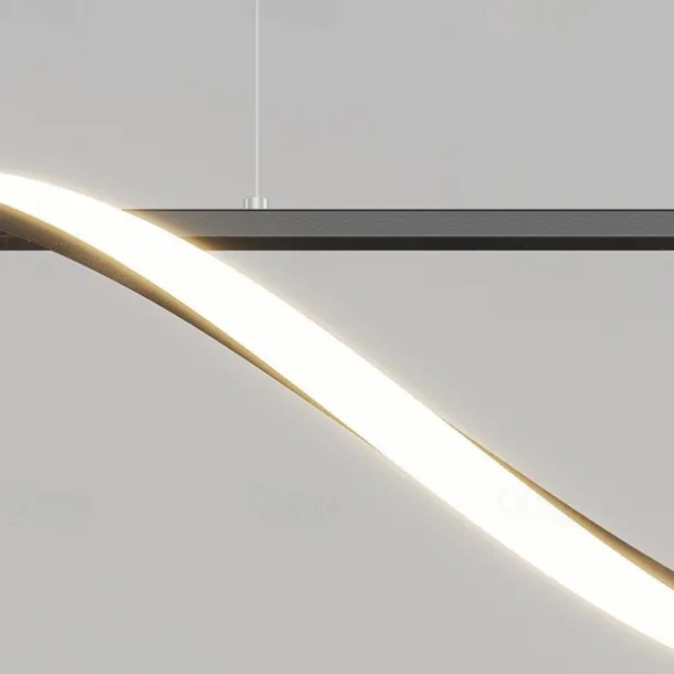 LED Pendant Light 100 cm Island Lights Dimmable Line Design Aluminum Stylish Minimalist Painted Finishes Dining Room Kitchen Lights 110-240V