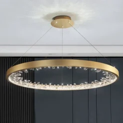 LED Pendant Light 60 cm Lantern Desgin Pendant Light Metal Electroplated Modern 220-240V