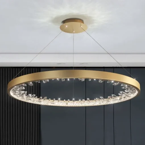 LED Pendant Light 60 cm Lantern Desgin Pendant Light Metal Electroplated Modern 220-240V
