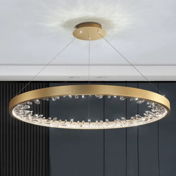 LED Pendant Light 60 cm Lantern Desgin Pendant Light Metal Electroplated Modern 220-240V