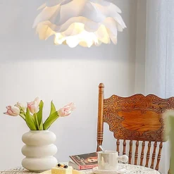 LED Pendant Light 42 cm Pendant Lantern Design Pendant Light Warm White White Light Color Living Room Bedroom Metal Floral Style Modern Nordic Style 110-240V