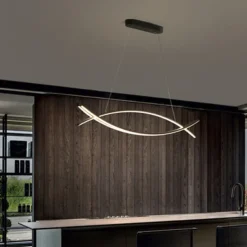 LED Pendant Light 90 cm Single Design Chandelier Aluminum Artistic Style Modern Style Stylish Painted Finishes LED Modern 220-240V