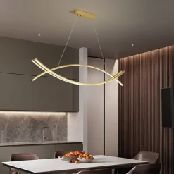 LED Pendant Light 90 cm Single Design Chandelier Aluminum Artistic Style Modern Style Stylish Painted Finishes LED Modern 220-240V