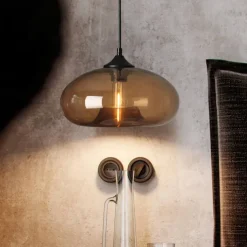 LED Pendant Light 28 cm Single Design Pendant Light Glass Electroplated Modern Nordic Style 110-240 V