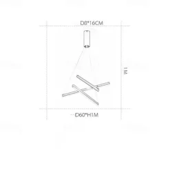 LED Pendant Light 3/5/7/9 Heads Cluster Design Sputnik Design Chandeliers for Dining Room Bedroom Pendant Lamps 110-240V ONLY DIMMABLE WITH REMOTE CONTROL