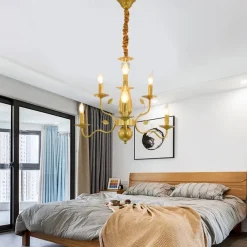 LED Pendant Light 6/12/16 Lights Farmhouse Pendant Light Rustic Industrial Iron Candle Ceiling Light for Dining Room Lighting Fixture Hanging Candle Hanging Pendant Light E14 Base