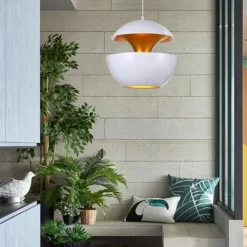 LED Pendant Light Ceiling Lamp 25cm 35cm Round Simple Design Black Gold WhiteGold E27/E26 I LED Lamp Restaurant Ceiling Lamp Study Bar Bedroom Lamp AC220V AC110V