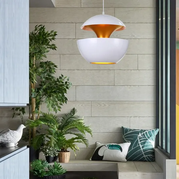 LED Pendant Light Ceiling Lamp 25cm 35cm Round Simple Design Black Gold WhiteGold E27/E26 I LED Lamp Restaurant Ceiling Lamp Study Bar Bedroom Lamp AC220V AC110V