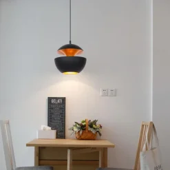 LED Pendant Light Ceiling Lamp 25cm 35cm Round Simple Design Black Gold WhiteGold E27/E26 I LED Lamp Restaurant Ceiling Lamp Study Bar Bedroom Lamp AC220V AC110V