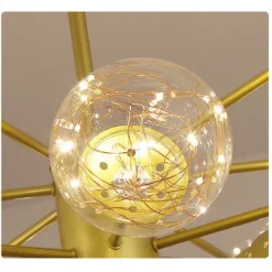 LED Pendant Light Chandelier Gold Modern Globe Design 6/8/12 Heads Copper Globe Brass 110-120V 220-240V
