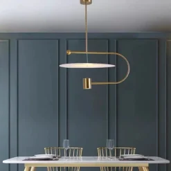 LED Pendant Light 60cm Creative Nordic Decor Chandeliers, Minimalist Style LED Hanging Light Fixture, Dining Room Bedside Ceiling Light 110-240V