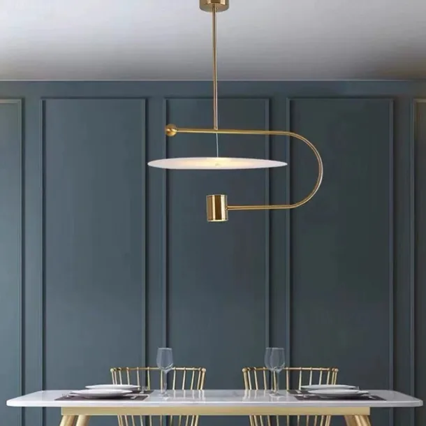 LED Pendant Light 60cm Creative Nordic Decor Chandeliers, Minimalist Style LED Hanging Light Fixture, Dining Room Bedside Ceiling Light 110-240V