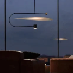 LED Pendant Light 60cm Creative Nordic Decor Chandeliers, Minimalist Style LED Hanging Light Fixture, Dining Room Bedside Ceiling Light 110-240V