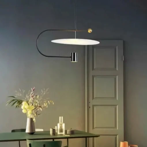 LED Pendant Light 60cm Creative Nordic Decor Chandeliers, Minimalist Style LED Hanging Light Fixture, Dining Room Bedside Ceiling Light 110-240V