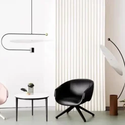 LED Pendant Light 60cm Creative Nordic Decor Chandeliers, Minimalist Style LED Hanging Light Fixture, Dining Room Bedside Ceiling Light 110-240V