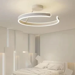 LED Pendant Light 50cm 1-Light Ring Circle Design Dimmable Aluminum Painted Finishes Luxurious Modern Style Dining Room Bedroom Pendant Lamps 110-240V ONLY DIMMABLE WITH REMOTE CONTROL
