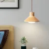 LED Pendant Light 20cm 1-Light Warm White Metal Wood Painted Finishes Bulb Included Modern Style Dining Room Bedroom Pendant Lantern Design 110-240V