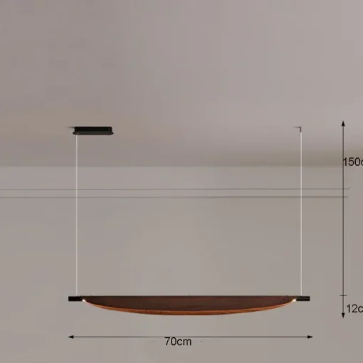 LED Pendant Light 70cm/105cm Island Lights Dimmable Line Design Metal Minimalist Painted Finishes Dining Room Kitchen Lights 110-240V