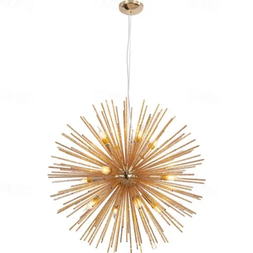 LED Pendant Light Crystal Chandelier 9-Light Firework Modern Sputnik Chandelier Pendant Light Fixture for living room Dining Room and Bedroom