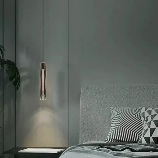 LED Pendant Light Crystal Chandelier Full Copper Lamp Holder Sparkly Crystal Lampshade Single Head Ceiling Light for Loft Bar Living Room Dining Room