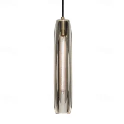 LED Pendant Light Crystal Chandelier Full Copper Lamp Holder Sparkly Crystal Lampshade Single Head Ceiling Light for Loft Bar Living Room Dining Room