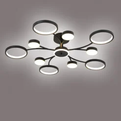 LED Pendant Light Dimmable Sputnik Design Adjustable Geometric Shapes Flush Mount Ceilling Lights 10-Light 39