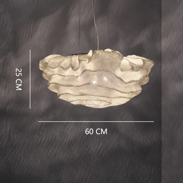 LED Pendant Light Flower Design 40/60/75cm Glass Chandelier Industrial Warm White Bedroom Dining Room 110-240V85-265V