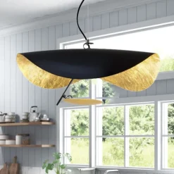 LED Pendant Light Golden Hat Chandelier Bar Model Room Clothing Store Hotel Restaurant Hotel Club Lobby Light,Post-modern Light Luxury Creative Flying Saucer Chandelier
