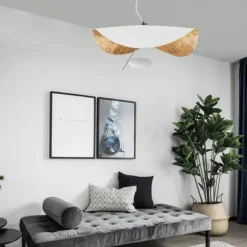 LED Pendant Light Golden Hat Chandelier Bar Model Room Clothing Store Hotel Restaurant Hotel Club Lobby Light,Post-modern Light Luxury Creative Flying Saucer Chandelier
