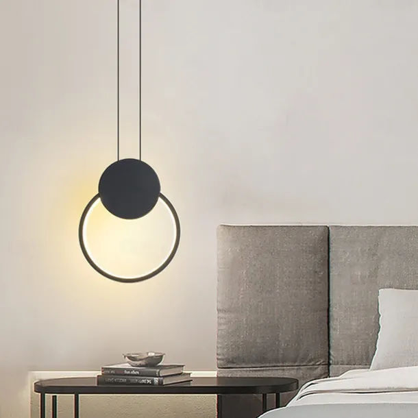 LED Pendant Light Island Light Modern Bedside Light Round Square Rectangle Metal Style Geometrical Minimalist Painted Finishes Contemporary 110-120V 220-240V