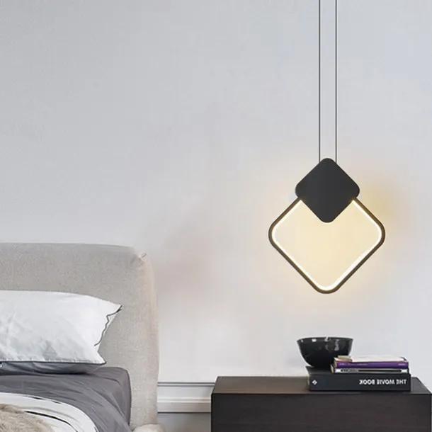 LED Pendant Light Island Light Modern Bedside Light Round Square Rectangle Metal Style Geometrical Minimalist Painted Finishes Contemporary 110-120V 220-240V