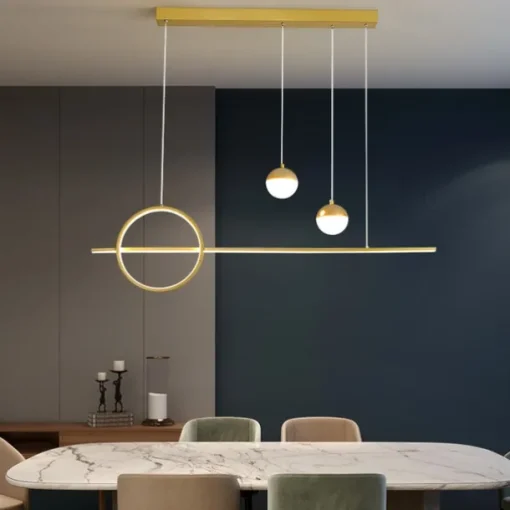 LED Pendant Light Kitchen Island Light Modern Black Gold 80cm Lantern Desgin Pendant Light Metal Painted Finishes Modern 220-240V 110-120V