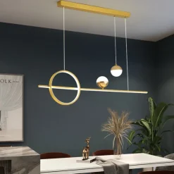 LED Pendant Light Kitchen Island Light Modern Black Gold 80cm Lantern Desgin Pendant Light Metal Painted Finishes Modern 220-240V 110-120V