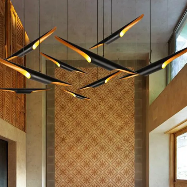 LED Pendant Light 2-Light Unique Metal Modern Farmhouse Cord Adjustable Pendant Lamps Kitchen Island Lighting for Dining Room Bedroom Hallway Over Sink 110-240V