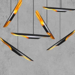 LED Pendant Light 2-Light Unique Metal Modern Farmhouse Cord Adjustable Pendant Lamps Kitchen Island Lighting for Dining Room Bedroom Hallway Over Sink 110-240V