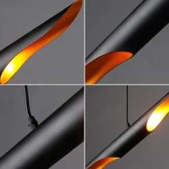 LED Pendant Light 2-Light Unique Metal Modern Farmhouse Cord Adjustable Pendant Lamps Kitchen Island Lighting for Dining Room Bedroom Hallway Over Sink 110-240V