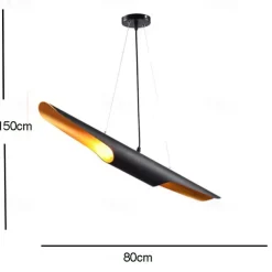 LED Pendant Light 2-Light Unique Metal Modern Farmhouse Cord Adjustable Pendant Lamps Kitchen Island Lighting for Dining Room Bedroom Hallway Over Sink 110-240V