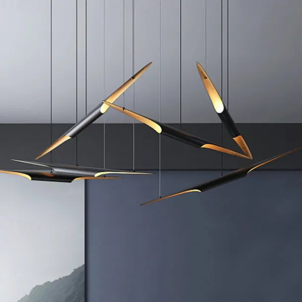 LED Pendant Light 2-Light Unique Metal Modern Farmhouse Cord Adjustable Pendant Lamps Kitchen Island Lighting for Dining Room Bedroom Hallway Over Sink 110-240V