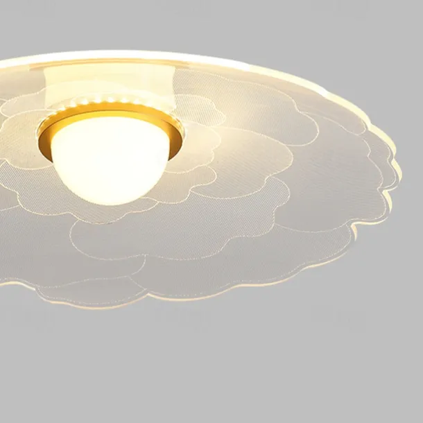 LED Pendant Light Lotus Leaf Plastic Finish 62cm 3 Colors Cord Adjustable Mini Island Lights Modern Contemporary Style Kitchen Dining Home Bar Light 110-120V 220-240V Bulb Included