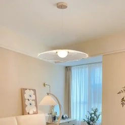 LED Pendant Light Lotus Leaf Plastic Finish 62cm 3 Colors Cord Adjustable Mini Island Lights Modern Contemporary Style Kitchen Dining Home Bar Light 110-120V 220-240V Bulb Included