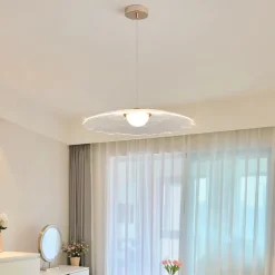 LED Pendant Light Lotus Leaf Plastic Finish 62cm 3 Colors Cord Adjustable Mini Island Lights Modern Contemporary Style Kitchen Dining Home Bar Light 110-120V 220-240V Bulb Included