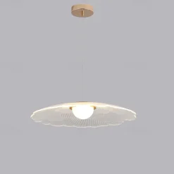 LED Pendant Light Lotus Leaf Plastic Finish 62cm 3 Colors Cord Adjustable Mini Island Lights Modern Contemporary Style Kitchen Dining Home Bar Light 110-120V 220-240V Bulb Included