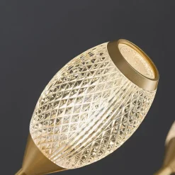 LED Pendant Light Luxury Modern Chandelier 64/84/90/100 cm Sputnik Design Copper Formal Style Sputnik Brass Modern Nordic Style 220-240V 110-120V