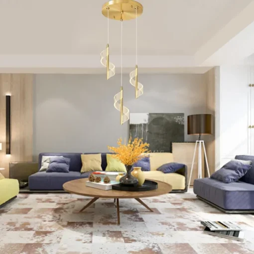 LED Pendant Light Maple Leaf, Modern Minimalist Pendant Ceiling Lamp, Creative Living Room TV Background Wall Long Line Pendant Hanging Lamp, Home Decoration Hanging Light