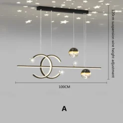 LED Pendant Light Modern Luxury Dining Room Projection Lamp Creative Personality Starry Sky Bar Chandelier
